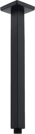 Ceiling Mount Shower Arm with Flange 20 Inches Square Straight Extender by Drettyer