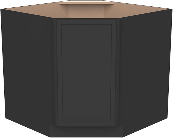 Diagonal Corner Kitchen Cabinet – Solid Wood – Freestanding Storage Organizer - Image 4