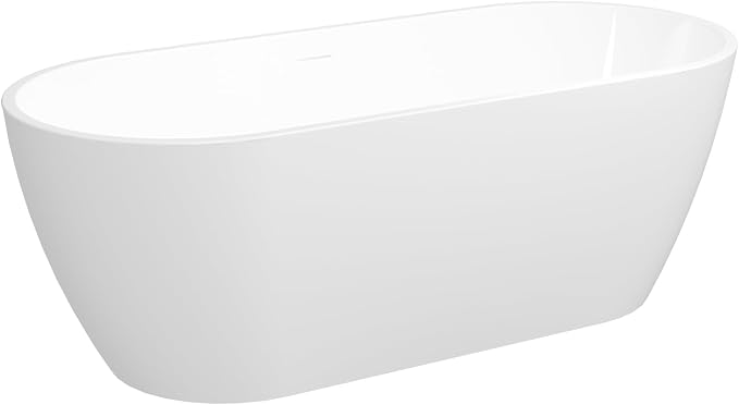 FerdY 67" Bali Elite Acrylic Freestanding Bathtub, Gracefully Shaped - Image 7