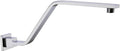 16 Inch S Shape Chrome Shower Head Arm, Square Wall Mounted Shower Arm and by BESTILL