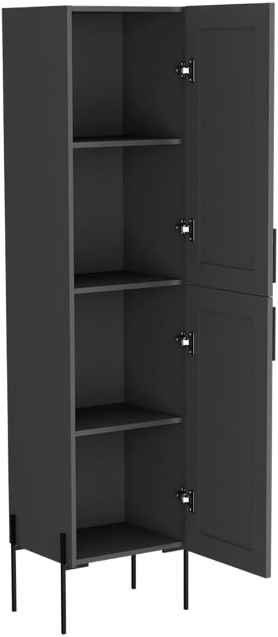 CHARMMA Linen Cabinet Hopewell, Matt Gray - Image 4
