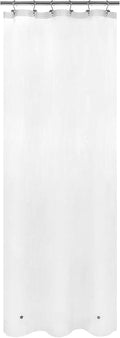 White Stall Shower Curtain Liner 36 x 72 inch Plastic Shower Liner Washable by De-Mediocre