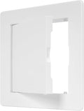 4" x 4" White Plastic Access Panel. Service Shaft Door Panel. Plumbing by Unknown