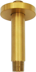 Aquaiaw Shower Arm and O-Ring Flange, 3 inch, Solid Brass, Both Soldered 1/2 by AQUAIAW