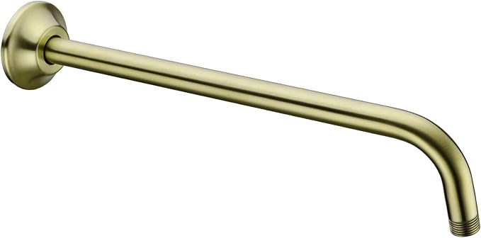 BESTILL 16 Inch L-Shaped Shower Head Extension Arm, Shower Arm and Flange by BESTILL