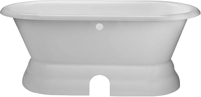 Vintage Tub & Bath Laurent 60 Inch Cast Iron Double Ended Pedestal Tub Package - Image 4