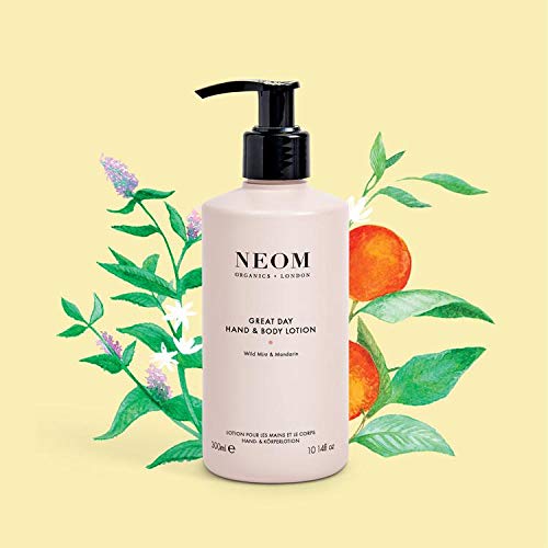 Neom – Great Day Hand & Body Lotion, 300ml | Wild Mint & Mandarin | Nourish and - Image 3
