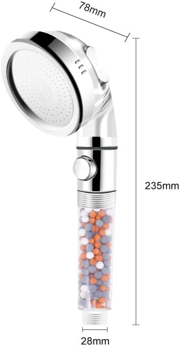 Filtered Shower Head with Handheld, 3 Spray Modes, Anion Mineral beads - Image 4