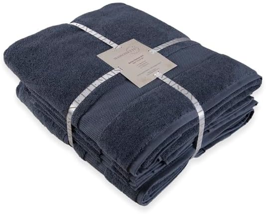 Maisonette Elegance 100% Organic Cotton Turkish Bathroom Towels Set, Ideal - Image 2