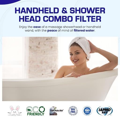 Crystal Quest Luxury Shower Power Handheld & Shower Head Combo Filtration - Image 3