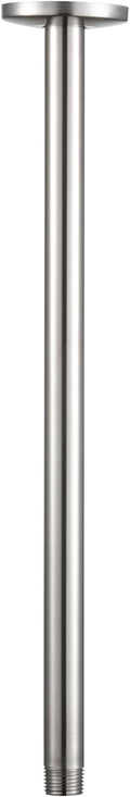 OFFO Shower Arm with Flange, 24 in Brushed Nickel Ceiling Mount Replacement by OFFO