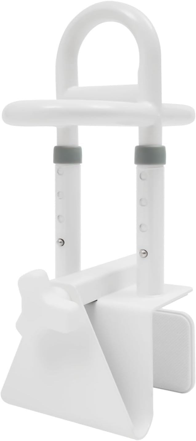 Adjustable Bathtub Handle for Elderly, 300lb Capacity Clamp-On Tub Grab Bar by EcoTypee