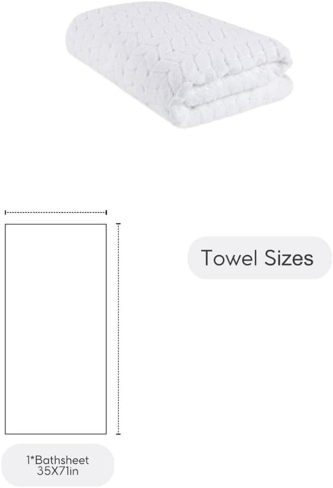 BAGNO MILANO Turkish Cotton Ultra-Soft Plush Absorbent Quick Dry Bathroom Towel - Image 9