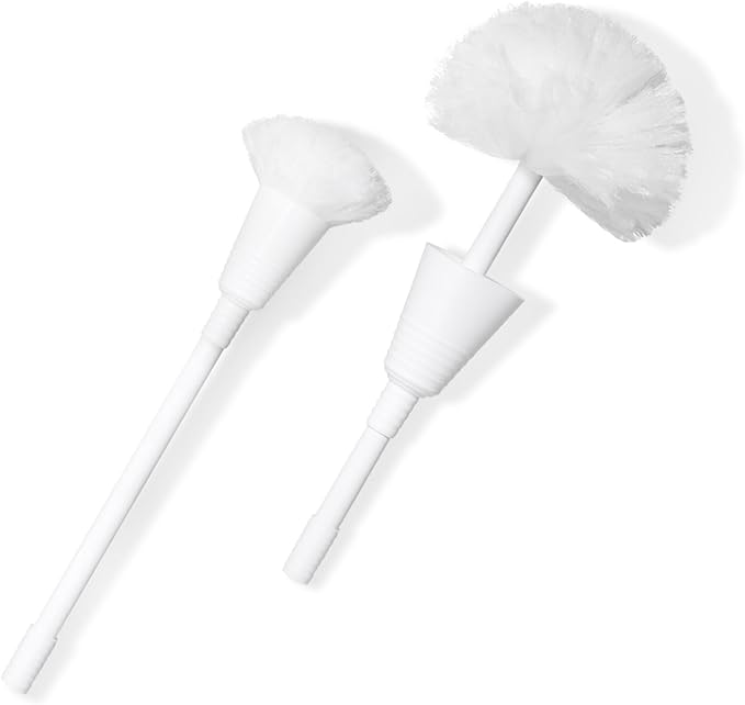 Don Aslett Johnny Mop | Set of 2 Toilet Brushes | 14" Handle to Easily Clean by DonAslett