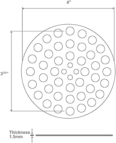 4" Screw-in Shower Drain Cover, Oil Rubbed Bronze - Image 5