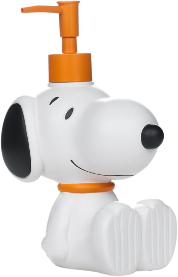 Peanuts Snoopy Soap/Lotion/Hand Sanitizer Resin Pump Dispenser, 12.70 Ounces by Franco