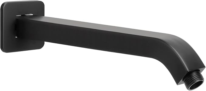 HarJue Shower Arm with Flange and Teflon Tape, Wall Mounted Square Shower Pipe by HOME