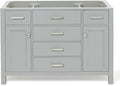 ARIEL Bristol 48" Grey Bathroom Vanity Base Cabinet, Single Sink Configuration by Ariel