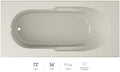Jacuzzi SIGNATURE Acrylic Drop-In Bathtub, Soaking Sanctuary, Slip Resistant by Jacuzzi