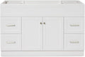 ARIEL Single Sink Configuration Bathroom Vanity Base Cabinet in White by Ariel