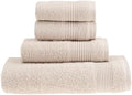 HALLEY Turkish Cotton Towels 1 Bath Towel 1 Hand Towel 2 Washcloths, Super Soft by HALLEY-TurkishCottonTowels