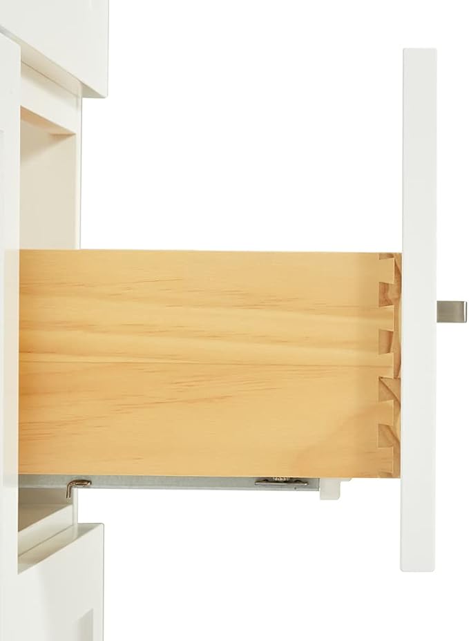 ARIEL Single Sink Configuration Bathroom Vanity Base Cabinet in White - Image 7