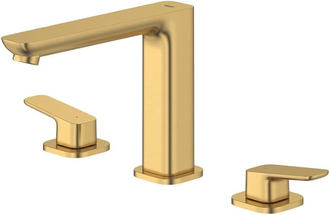 Grohe 101923GN00 Cubeo 3-Hole 2-Handle Deck Mount Tub Filler, Brushed Gold - Image 6