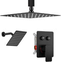 Shower Faucet Set Matte Black Shower System, STARBATH 10" Ceiling Mount Rain by STARBATH