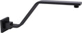 16 Inch S Shape Matte Black Shower Head Arm, Square Wall Mounted Shower Arm and by BESTILL