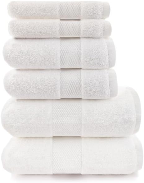 Maisonette Elegance 100% Organic Cotton Turkish Bathroom Towels Set, Ideal by MAISONETTE