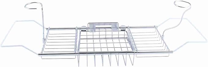 Bathtub Tray, Bath Tray for Tub Bathtub Caddy Wine Slots and Book Holder Bath - Image 9