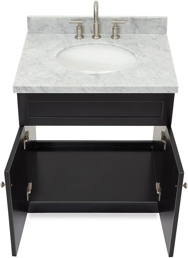 ARIEL Hamlet 31 Inch Black Bathroom Vanity - Image 7
