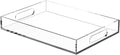 Acrylic Tray for Ottoman, Acrylic Organizers Tray Large, Serving Tray by Brand