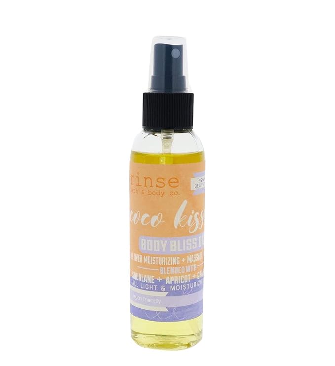 Rinse Bath & Body Coco Kissed Body Oil Moisturizer Spray by RinseBathBodyCo