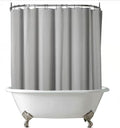 Grey Clawfoot Tub Shower Curtain, 180Wx70H Inch Grey Liner by De-Mediocre