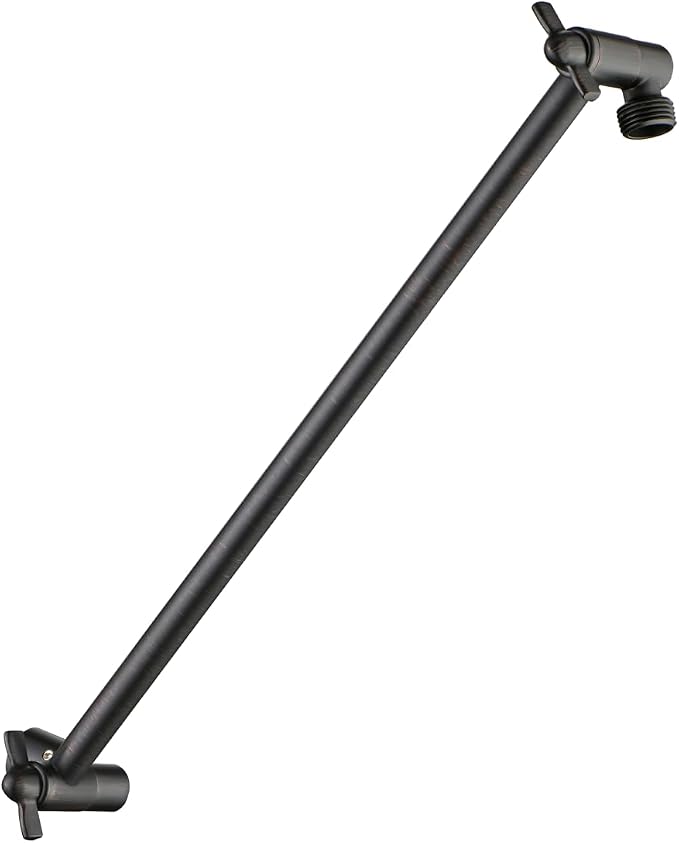 BRIGHT SHOWERS 15 Inch Extra Long Shower Head Extension Arm, Solid Brass Shower by BRIGHTSHOWERS