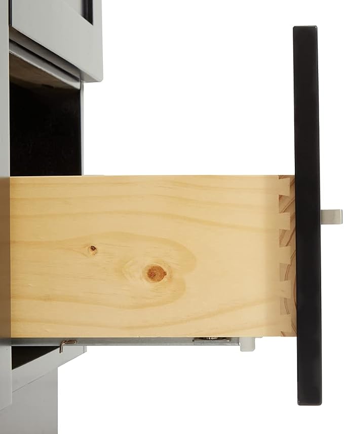 ARIEL 55" Black Bathroom Vanity 1.5" Edge Pure White Quartz Countertop & Splash - Image 8