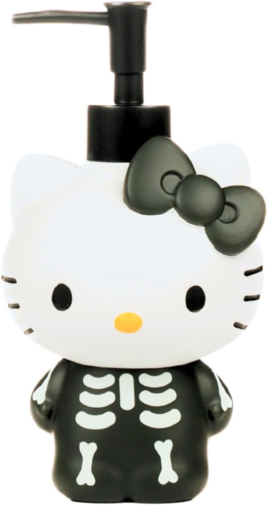 Hello Kitty Glow in The Dark Skeleton Soap/Lotion/Hand Sanitizer Resin Pump by Franco