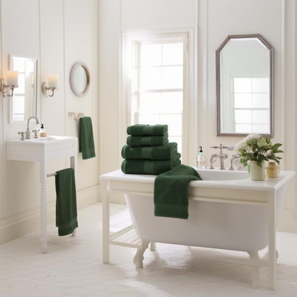 Veteran Textile LLC, Luxury Hotel & Spa, Turkish Cotton Dark Green Towels - Image 5
