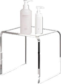 Acrylic 15 Inch Small Stool, Seating and Placing Items by GETCK