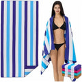 Microfiber Extra Large, Oversized Beach Towels -4 Pack XL Quick Dry Blue Pink by Unknown