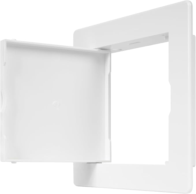 4" x 4" White Plastic Access Panel. Service Shaft Door Panel. Plumbing - Image 7