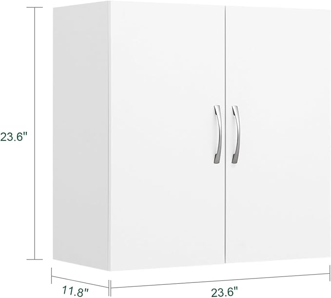 SoBuy Wall Cabinet Laundry Room Kitchen, Wall Mounted Storage Cabinet, Medicine - Image 3