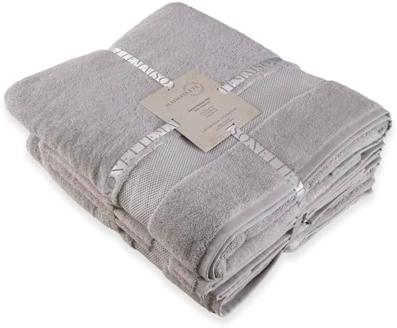 Maisonette Elegance 100% Organic Cotton Turkish Bathroom Towels Set, Ideal - Image 2