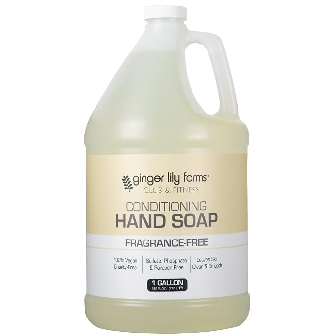 Ginger Lily Farms Club & Fitness Conditioning Liquid Hand Soap Refill, 100% by GingerLilyFarms