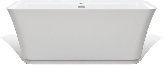 Empava Modern 59 inch Acrylic Freestanding Bathtub Contemporary Soaking Tub - Image 7