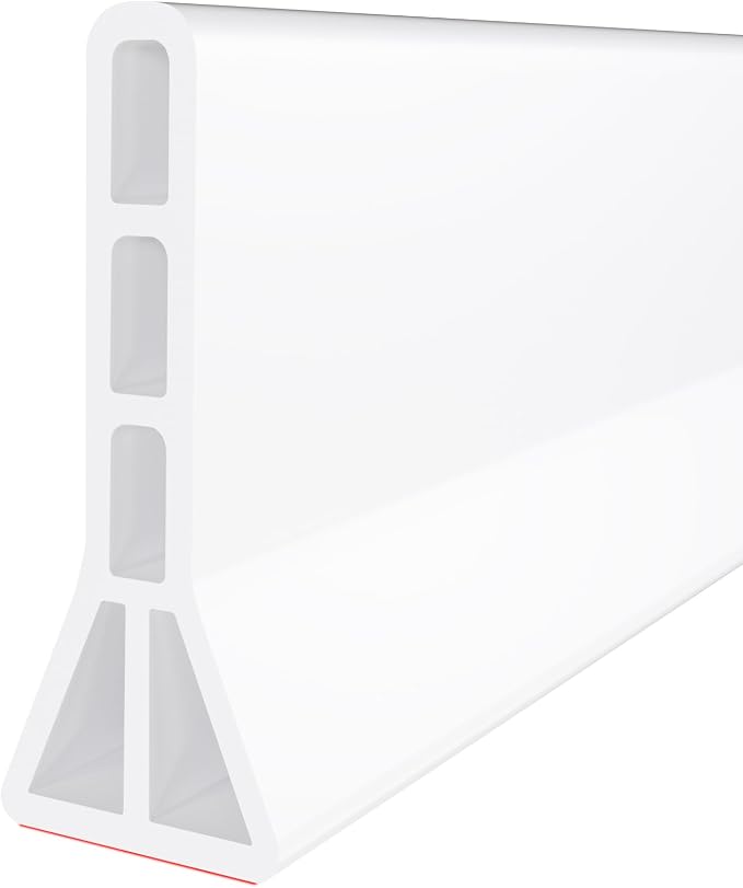 Raycity 3" High Shower Threshold Water Dam 59 IN Collapsible Shower Water by Raycity