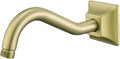 8 Inch S Shaped Curved Shower Arm, Stainless Steel Shower Head Height Extender by SEABEFORE