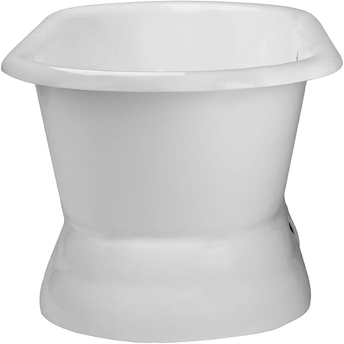 Vintage Tub & Bath Laurent 60 Inch Cast Iron Double Ended Pedestal Tub Package - Image 3