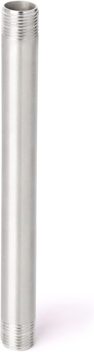 TAISHER 2Pcs Stainless Steel Pipe Fittings, 1/4" NPT x 1/4" NPT Male Threaded - Image 2